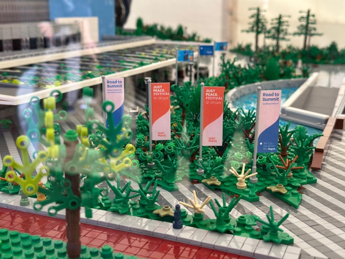 LEGO Maquette organised by the Hague Road to Summit