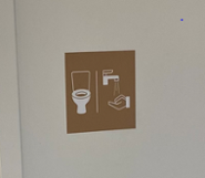 Sign all-gender toilet