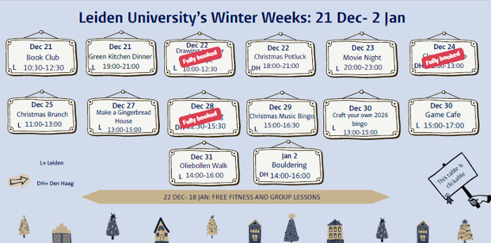 Winter Weeks Schedule