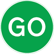 Verkeersbord: 'Go'